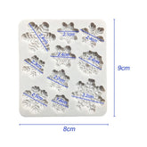 Molde Silicona  Copos De Nieve x 10